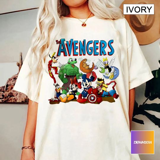 Mickey Avengers Shirt, Disney Mickey Mouse Avengers, Funny Mickey Avengers,Marvel Avengers, Thor, Donald Duck, Minnie, Pluto, Daisy