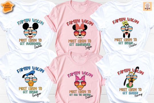 Mickey and Friends Family Vacation 2024 Shirt