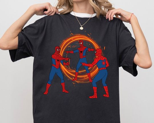 Three Spiderman Pointing Meme Shirt, Spiderman No Way Home Shirt, Fan Spidey Multiverse Shirt, Spiderman Meme Shirt, MCU Fan Gift Shirt.