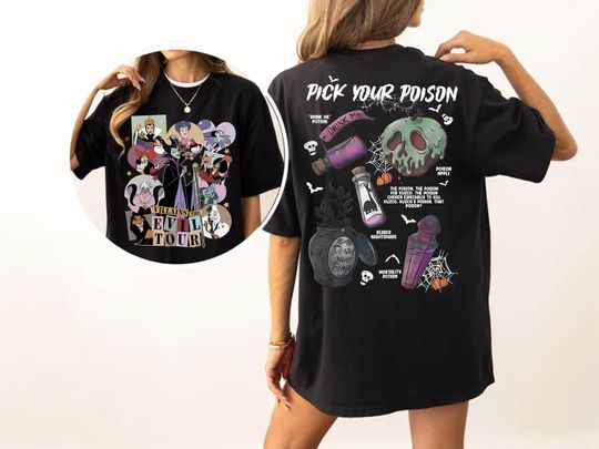 Disney Villains The Evil Tour Shirt, Disney Evil Queen Shirt, Disney Maleficent Shirt, Disney Girl Shirt, Disney World Shirt, Disney Witches
