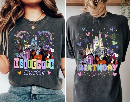 Disneyland Villains Birthday Shirts, Disneyland Birthday Girl Trip Tees, Maleficent Evil Queen Shirt, Disneyland Birthday Trip