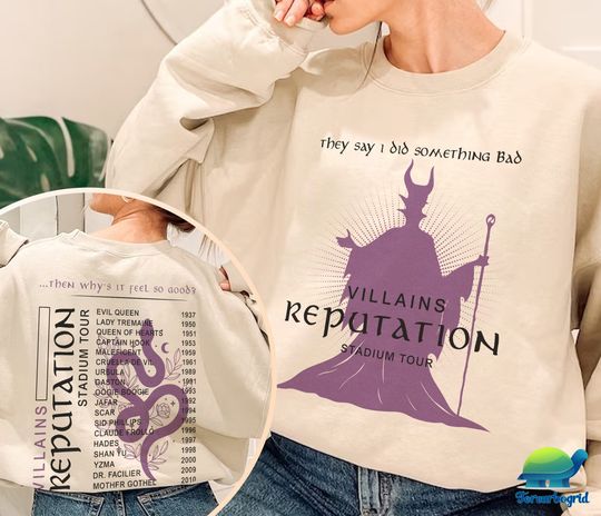 Maleficent Villains Eras Reputation Tour Shirt | Villains Reputation Stadium Tour Sweatshirt | Villains Shirt | Maleficent Shirt