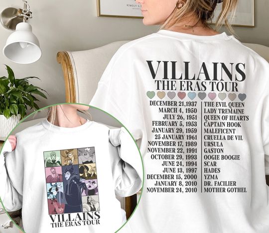 Disneyland Villains Malecifent Eras Tour Shirt, Disneyland Maleficent Villains Shirt, Maleficent Ursula Evil Queen Shirt, WDW Shirt