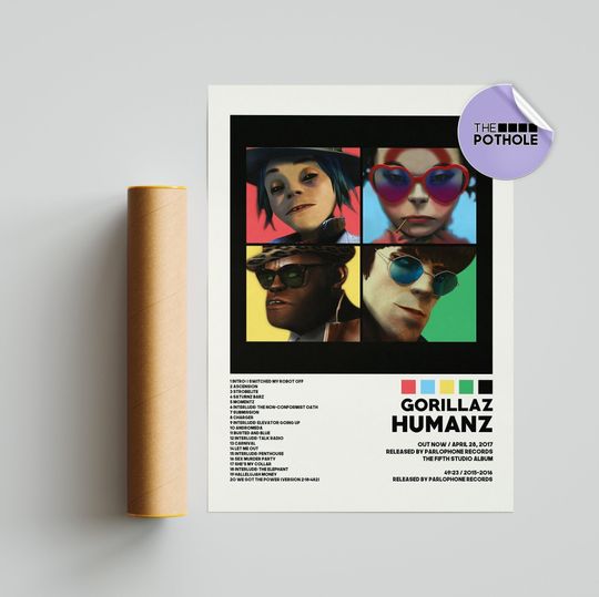 Gorillaz Posters / Humanz Poster / Album Cover Poster, Home Decor, Gorillaz, Demon Days, Humanz