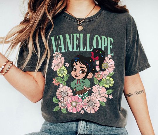 Retro Vanellope Floral Shirt, Wreck-It Ralph Tee