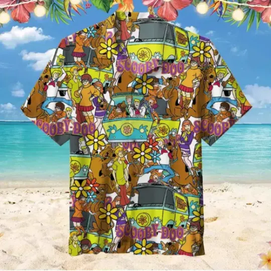 Awesome Scooby-Doo Where Are You Scooby-Doo And Friends 3D HAWAII SHIRT