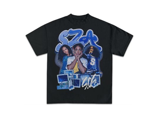 SZA Bootleg Shirt Black, Vintage Rap Hip Hop Tee SZA