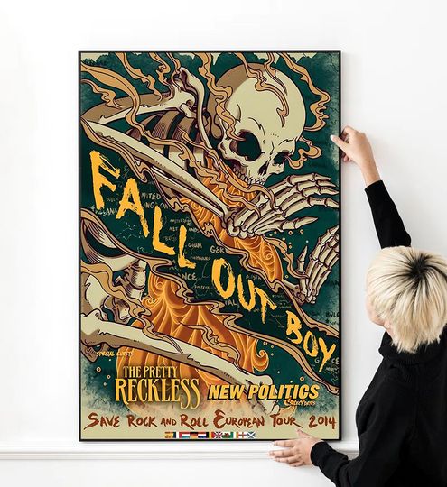 Discover Fall Out Boy Vintage Music Poster