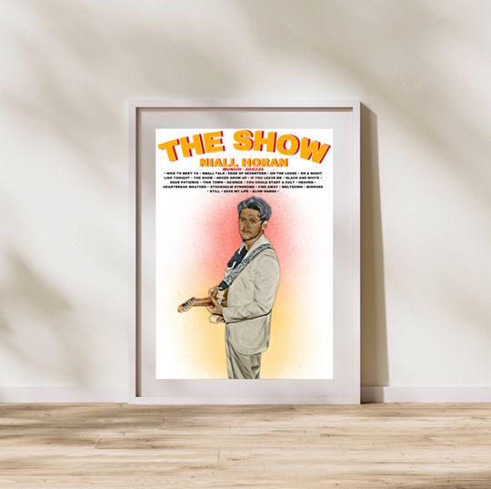 Niall Horan The Show Inspired Munich Setlist Poster
