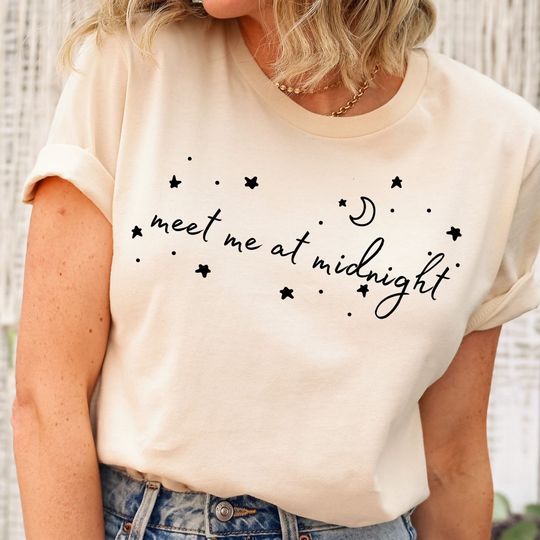 Meet Me At Midnight Shirt, Song Lyrics Shirt, Midnight Album Shirt, Gift For TS Fan, Music Lover Gifts, Best Fangirl Tee, Unisex Shirt