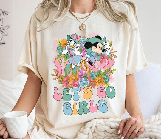 Let's Go Girls Cowgirls Shirt, Minnie & Daisy Tee