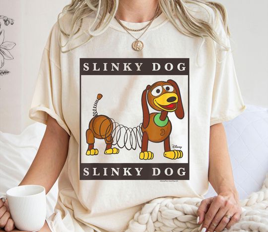 Type Block Slinky Dog Shirt, Toy Story T-Shirt