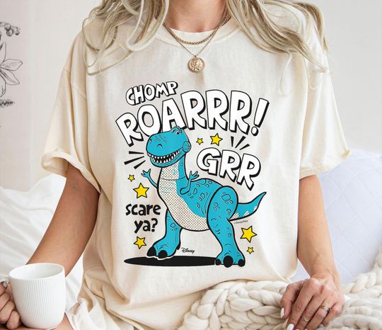 Rex Scare Ya Shirt, Toy Story T-Shirt, Rex Dinosaur Tee