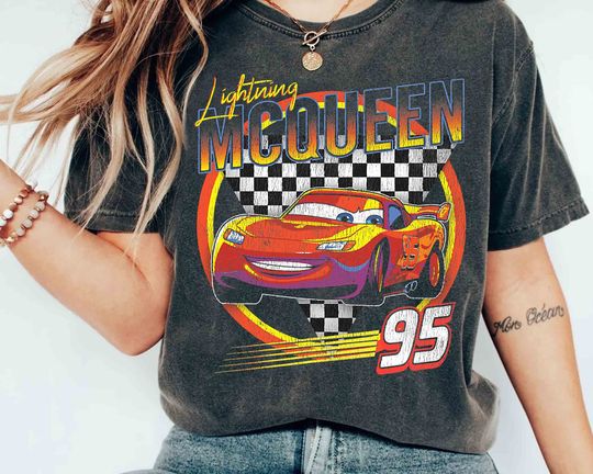 Lightning McQueen Vintage Race 95 Portrait Shirt