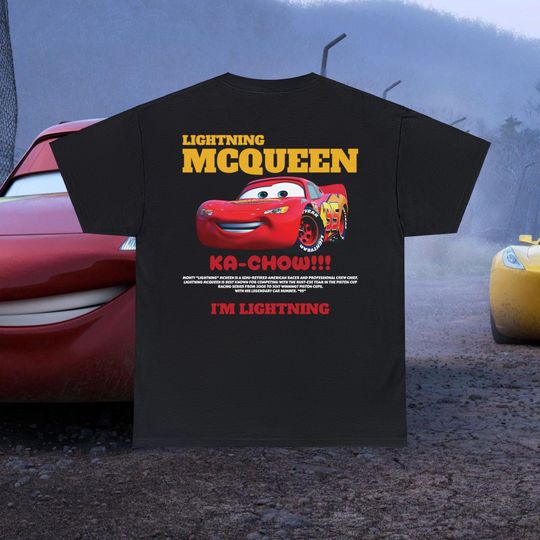Cars Movie Shirt, Cars, Lightning Mcqueen Tee