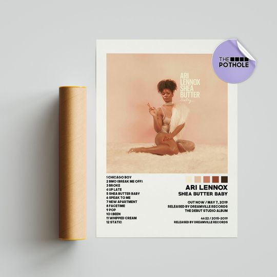 Discover Ari Lennox Posters, Shea Butter Baby Poster, Album Cover Poster, Home Decor, Ari Lennox