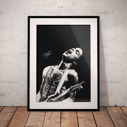 Prince Art Print with signature - Prince Rogers Nelson Wall Dcor