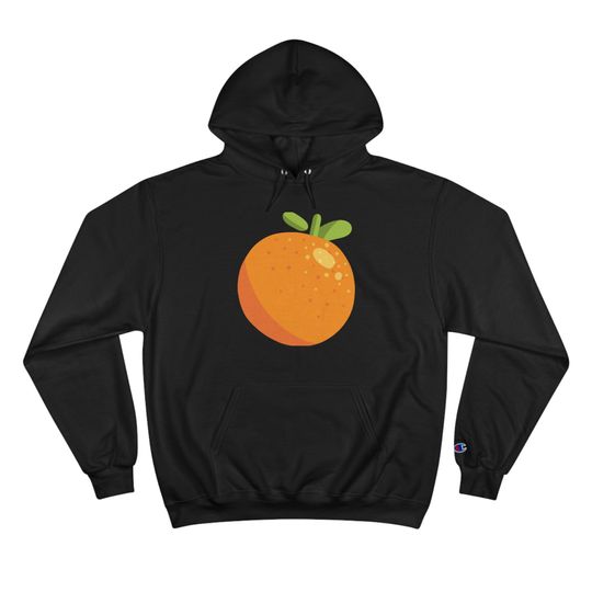 Orange Fruit Emoji Hoodie, Fruit Merch