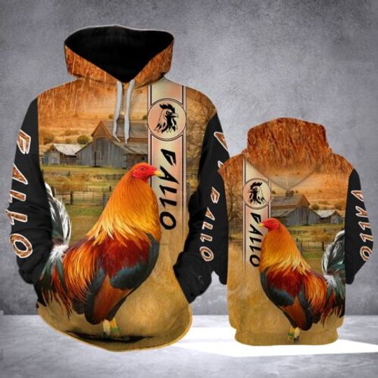 Chicken Hoodie Chicken Rooster 3D Print Hoodie Pullover Lightweight Hoodie