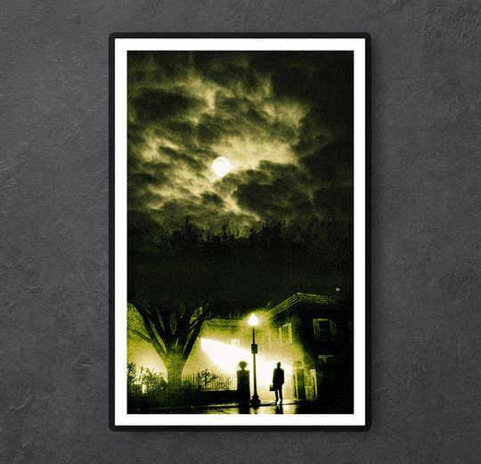 The Exorcist Poster // Horror Movie Poster // cinema movie poster 90s 70s 80s halloween home decor vintage
