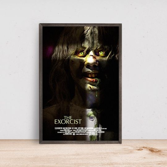 The Exorcist Movie Poster, Room Decor, Home Decor, Art Poster for Gift