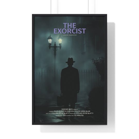 The Exorcist Movie Poster , Printable Wall Art, Art Print Download, Minimalist Movie Print, Vintage Poster