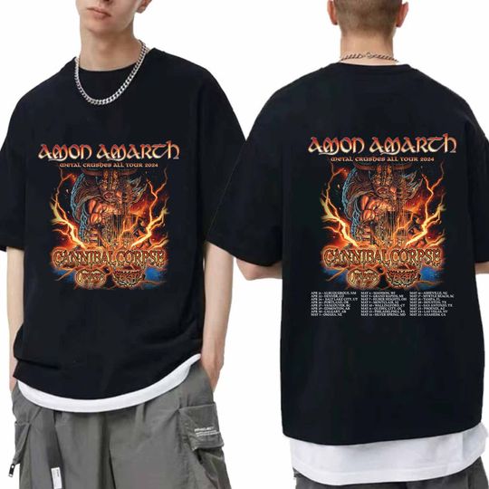 Amon Amarth Band Shirt, Metal Crushes All Tour 2024 Shirt