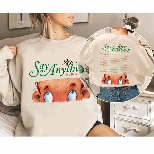 Say Anything 2024 Tour Shirt, 2024 Is a Real Boy 20th Anniversary Tour Shirt