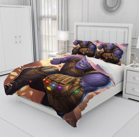 Thanos Bedding Set, Super Hero Bedroom Decoration