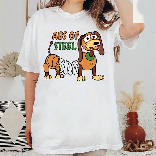 ABS Of Steel Slinky Dog Shirt, Toy Story Funny Shirt, Disney Characters Shirt, Slinky Dog Shirt, Slinky Dog Lover Gift, Disney Family Shirt