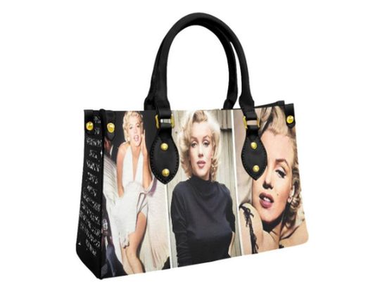 Marilyn Monroe "Collage" Leather Bag, Gift for Women