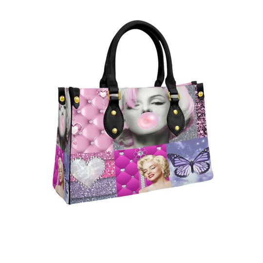 Marilyn Monroe "Pink" Leather Bag, Gift for Women