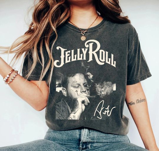 Comfort Color Jelly-roll Tshirt, Jelly-roll concert 2024 shirt, Retro Jelly Gift fans Graphic Shirt, Roll Gift for men women shirt