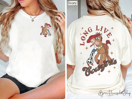 Toy Story Long Live Cowgirls Two-Sided Shirt, Jessie & Bullseye