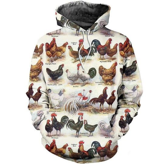 Chicken Hoodie, Chicken Farm Hoodie, Chicken Lover Gift