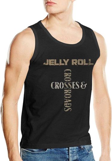 Jelly Roll Tank Top Mens Summer Sleeveless Muscle Tank