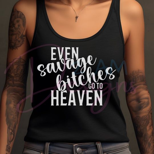 Jelly Roll Tank Top - Even Savages Go to Heaven - Jelly Roll Shirt- Son of a Sinner - Jelly Roll Merch