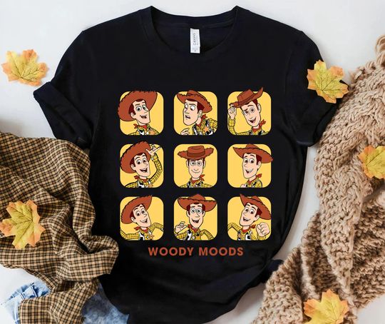 Disney Woody Moods T-Shirt, Disney Pixar Toy Story Shirt