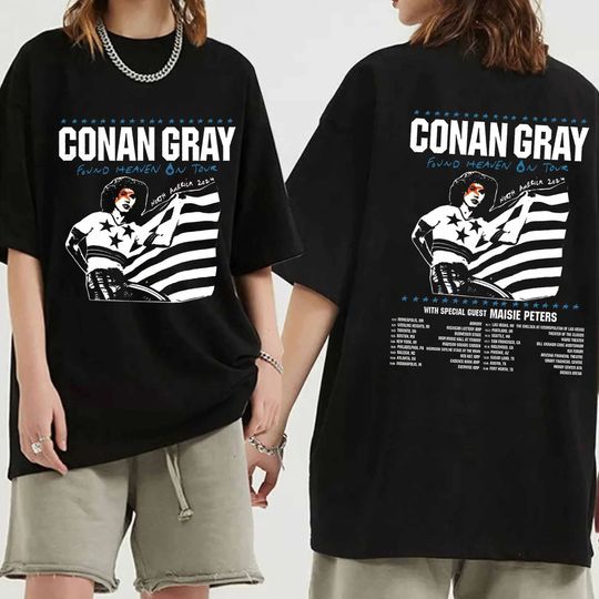 Conan Gray - Found Heaven On Tour 2024 Double Sided Shirt