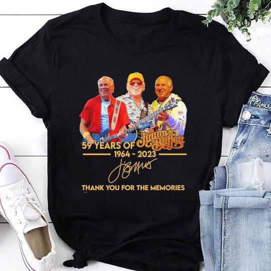 R.I.P Jimmy Buffett Shirt, 59 Years Jimmy Buffett Shirt, Jimmy Buffett Signature Fan Gift Shirt, 90s Vintage Jimmy Buffett Tee