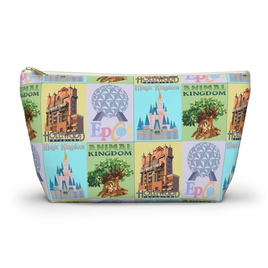 Disney Inspired Travel Toiletry Bag | Back to School Pencil Case Zip Up Pouch