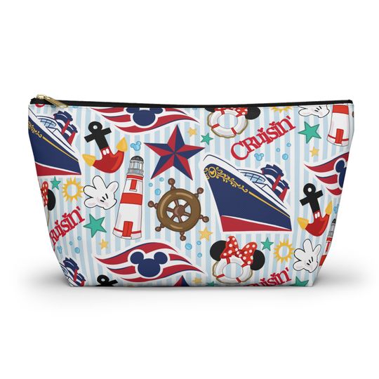 Disney Inspired Travel Toiletry Bag | Back to School Pencil Case Zip Up Pouch