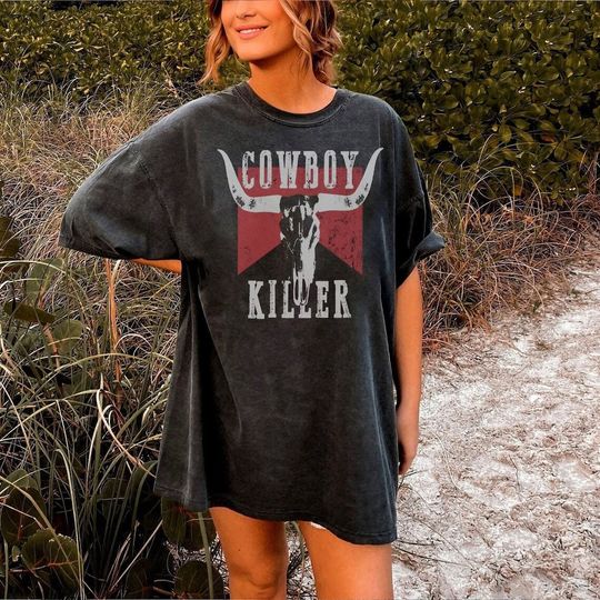 Cowboy Killer Shirt, Country t-shirt, Western Shirt, Southern gift, Country Girl, Vintage Tee, Boho Shirt, Retro Cowgirl cowboy Shirt