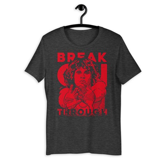 Jim Morrison Short-Sleeve Unisex T-Shirt Dark Grey