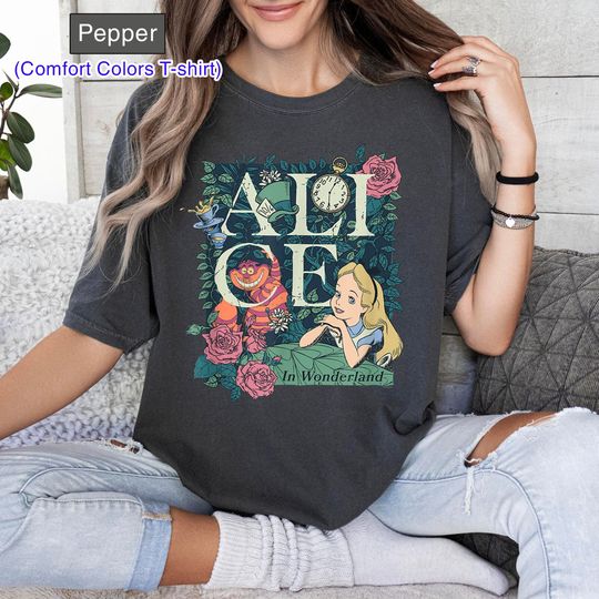 Alice in Wonderland Shirt, Vintage Disney Shirt, Alice Shirt