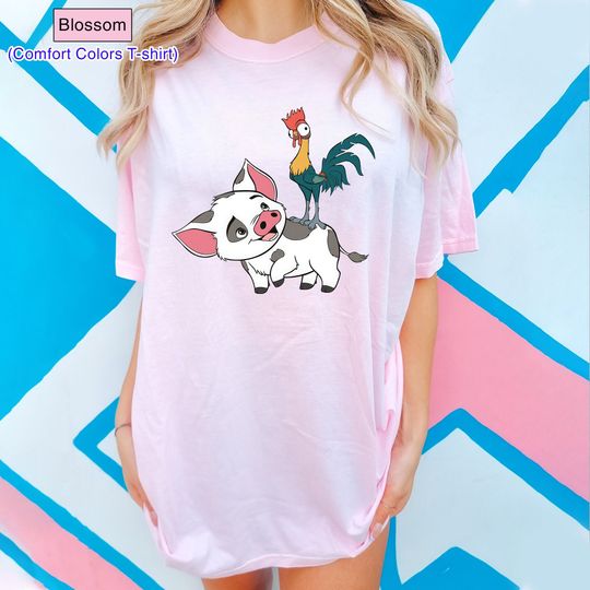 Hei Hei and Pua Disney Shirt, Vintage Disney Moana Shirt