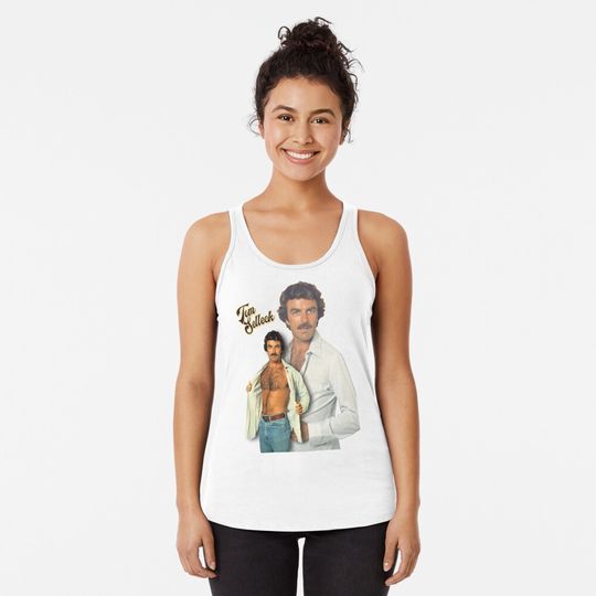 Tom Selleck  Racerback Tank Top