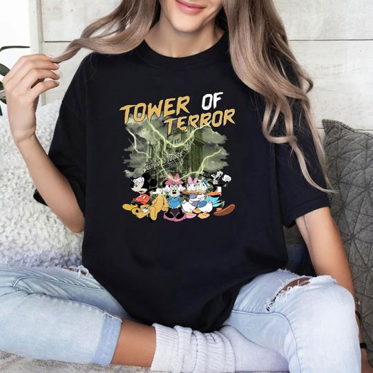 Retro Mickey And Friends Tower Of Terror Shirt, Disney Shirt