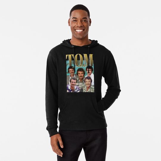 Retro Tom Selleck retro Lightweight Hoodie
