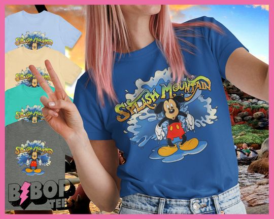 Splash Mountain Mickey Shirt, You May Get Wet WDW Disney World T-Shirt
